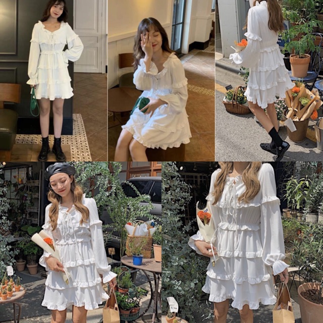 Đầm Alex dress thiết kế độc lạ chất kate lụa eo bo chun co giãn