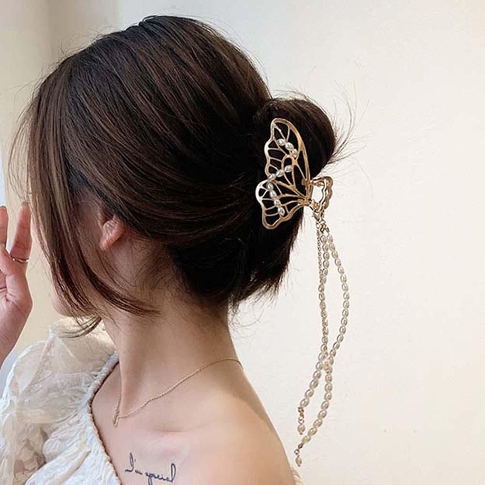 Kẹp Tóc Bướm Rỗng Dáng Dài Thời Trang