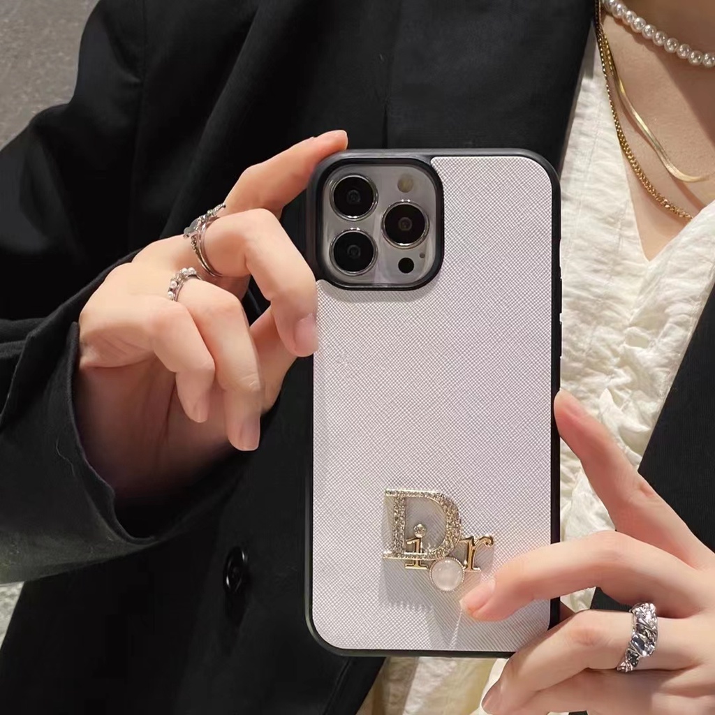 Ốp Điện Thoại Da In Logo Thương Hiệu Nổi Tiếng Châu Âu Cho iphone15 13 12 pro max xr