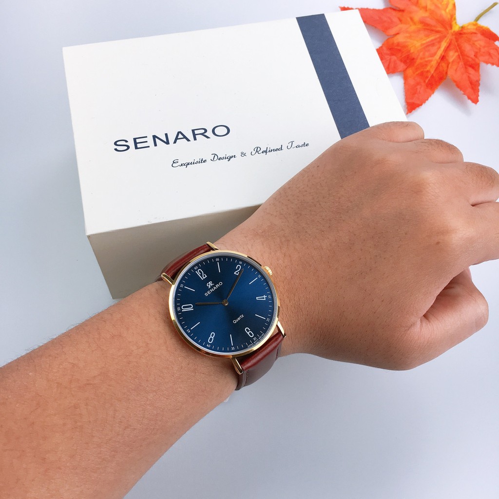 Đồng hồ nam SENARO Classic Every Time 66016GWZ thương hiệu Nhật Bản - LAMY WATCH