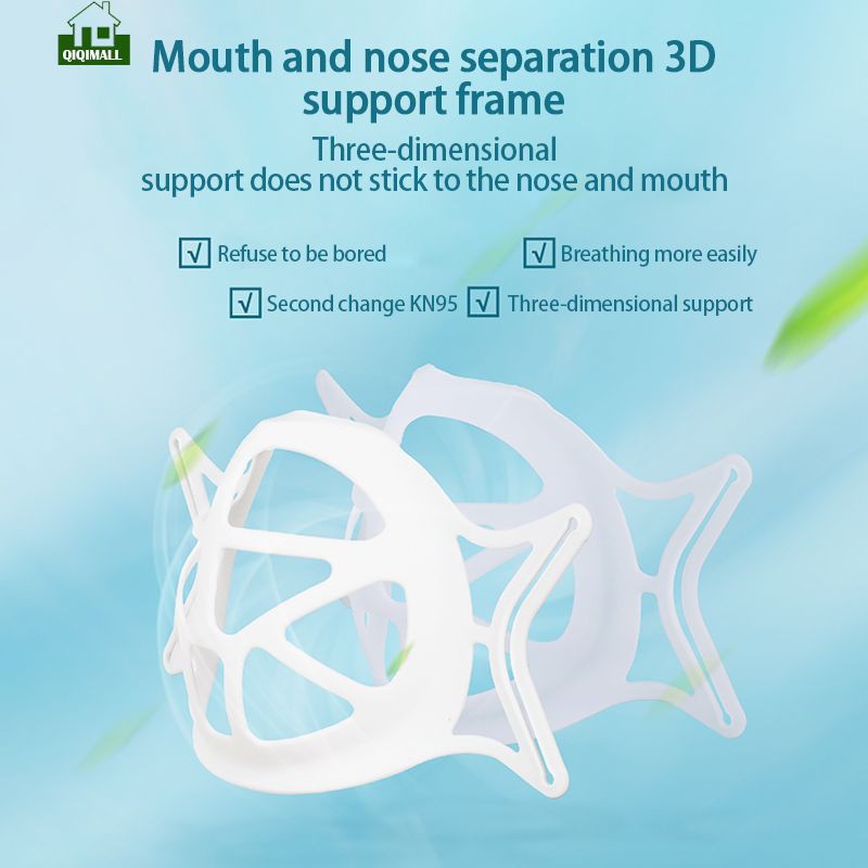 Qiqi (Hàng Mới Về) Miếng Đệm Hỗ Trợ Đeo Khẩu Trang Chống Thấm Nước Thoáng Khí