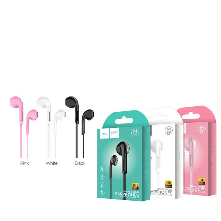 Tai nghe nhét tai ip FS50K Tai nghe Hoco M39 chân tròn,jack 3.5mm cho ip 5/6/6s/6sPlus/6Plus