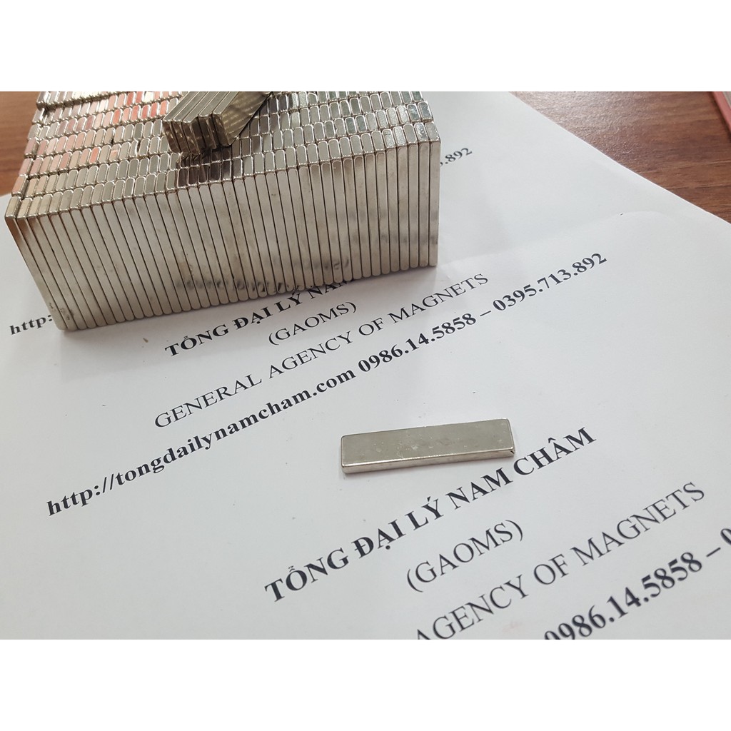 Nam châm đất hiếm 40x10x3mm, loại nam châm vĩnh cửu siêu mạnh