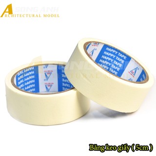 Băng keo giấy khổ 5cm loại dày