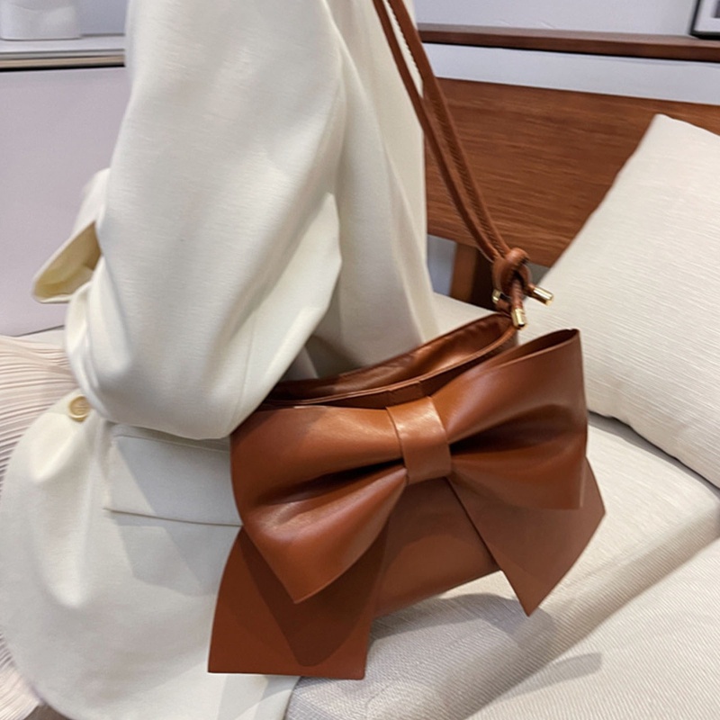 Túi Xách Đeo Chéo Thắt Nơ Màu Sắc Thời Trang