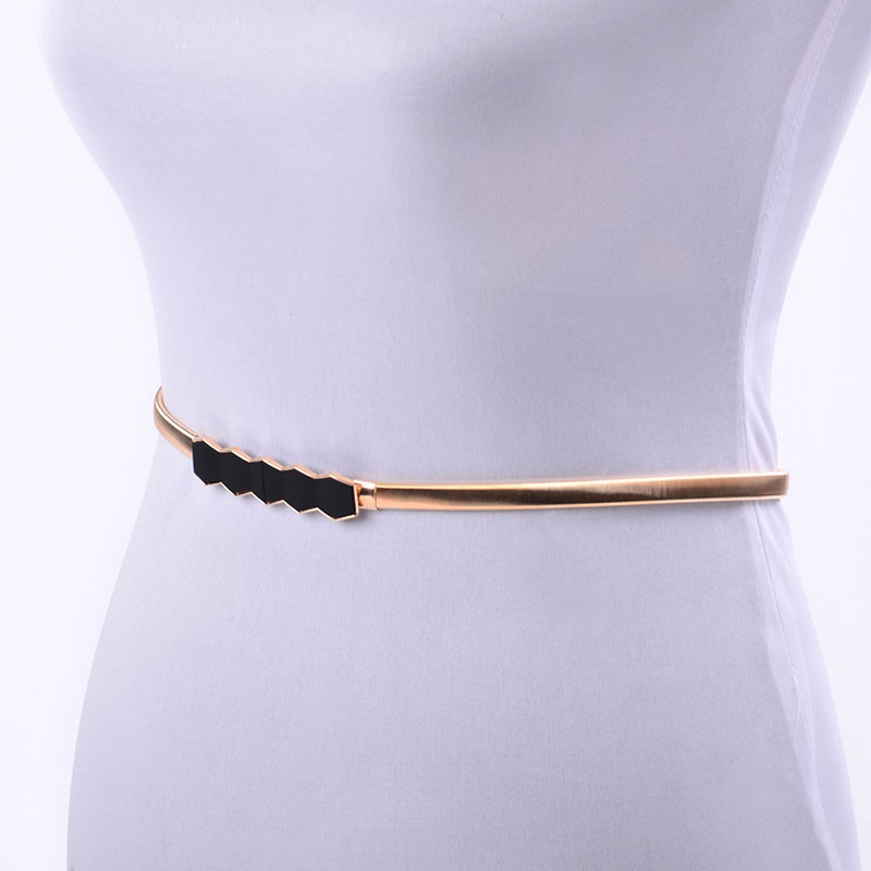 Thắt lưng co giãn họa tiết hoa lá thiết kế thời trang cho nữ