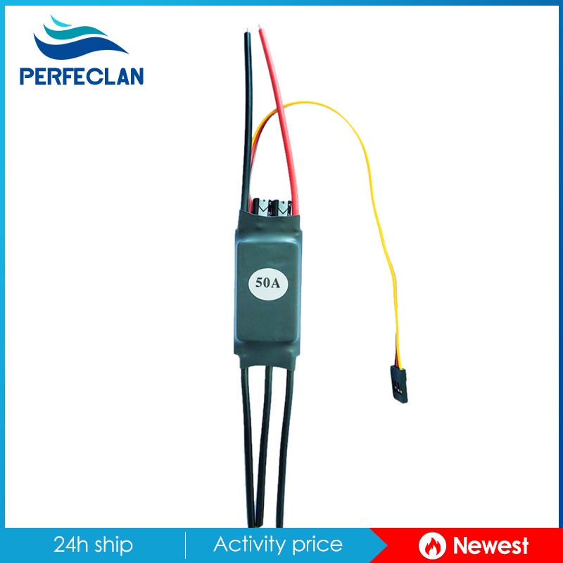 Bộ Điều Tốc Không Chổi Than Hai Chiều 20-60A Chuyên Dụng Cho Tàu Điều Khiển Từ Xa 2-4S 20A