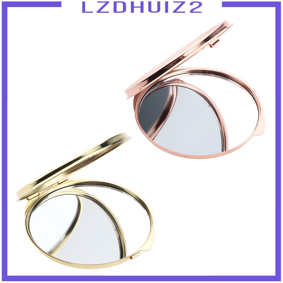 Gương Tròn Hai Mặt Dạng Gập Bỏ Túi Đựng Mỹ Phẩm Lzdhuiz