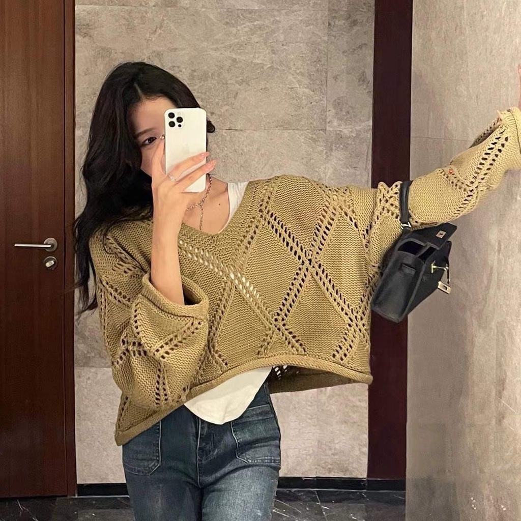 Áo Sweater Dáng Rộng Thiết Kế Mới Thời Trang Dành Cho Mùa Thu