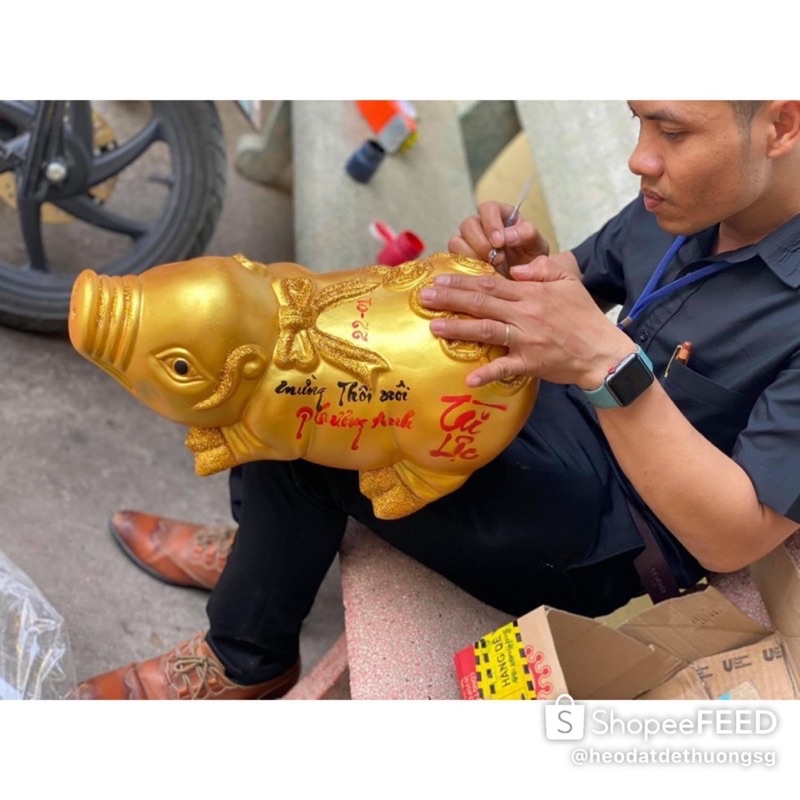 Heo đất handmade Heo quay to