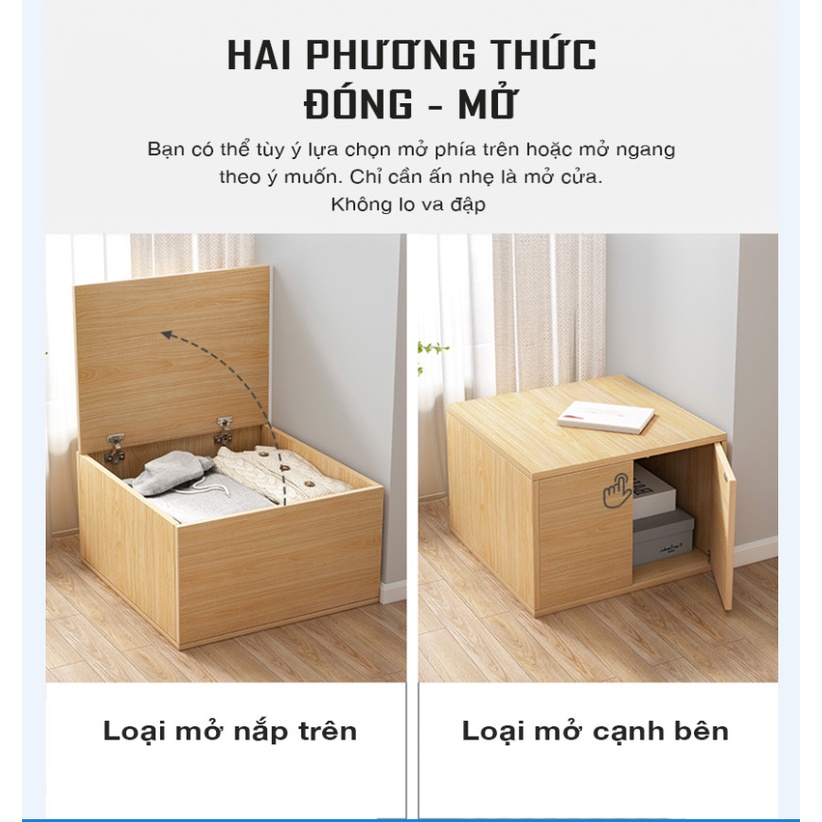 Tủ đồ đa năng, tủ đồ hộp IGA có thể làm giường lưu trữ chăn quần áo đồ dùng tiết kiệm diện tích - GP182/183