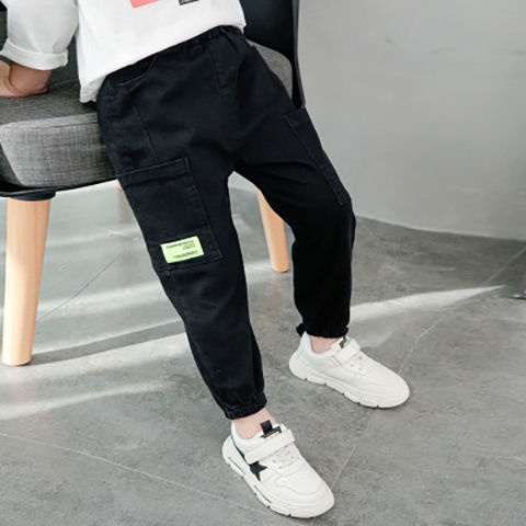 Quần Dài Chống Muỗi Vải Cotton Lanh Mỏng Thời Trang Mùa Hè Mới 2023 Cho Bé Trai