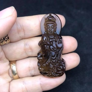 MẶT DÂY CHUYỀN QUAN ÂM BỒ TÂT THẠCH ANH KHÓI