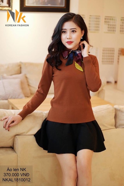 Freeship 99k TQ_Combo 6 áo len cổ nơ