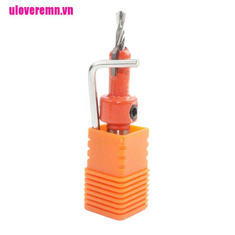 【ulove】5PCS HSS Timber Woodworking Ti Countersink Drill Bit Set Screw Cutter W