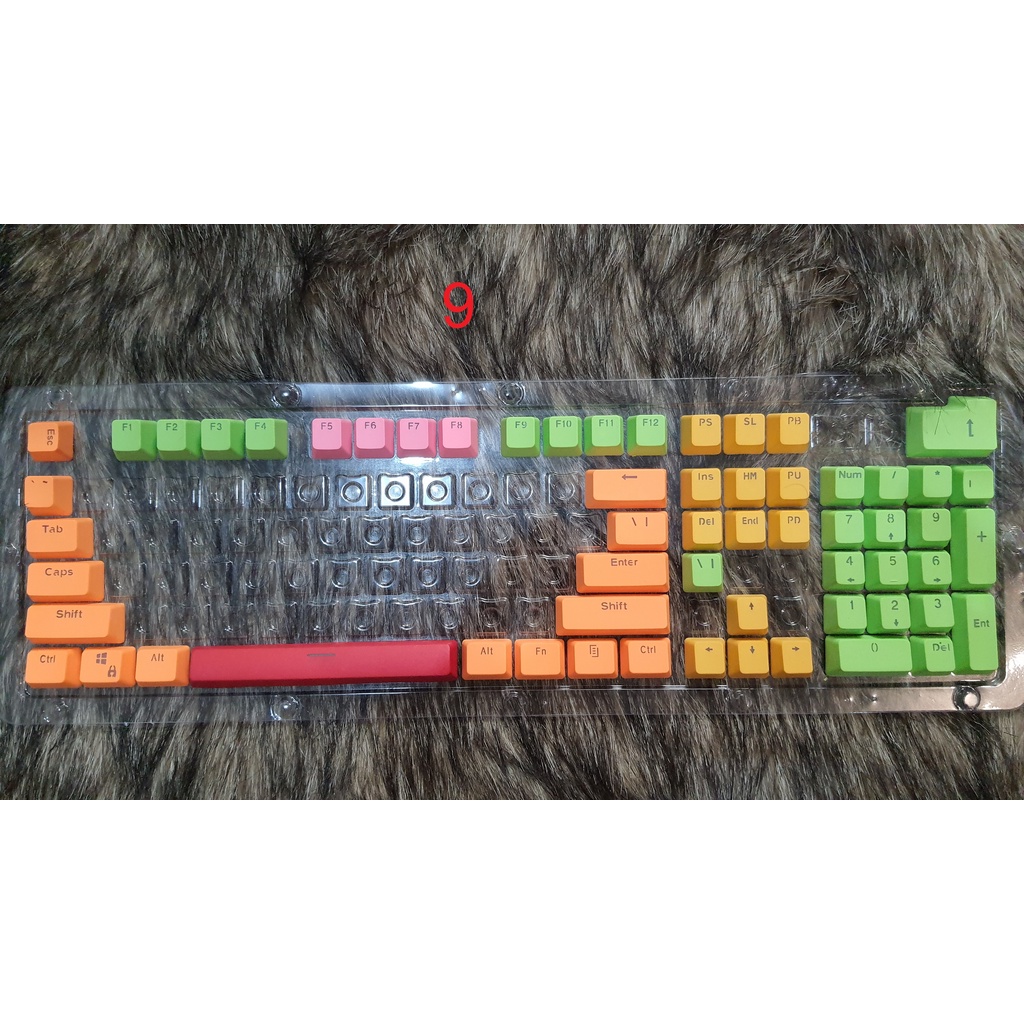 Keycap PBT xuyên led mix màu - bộ nút bàn phím cơ mix sẵn