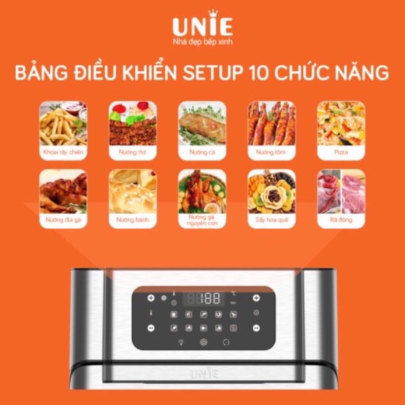 Nồi chiên không dầu UNIE - UE1000 12 Lít - Bảo hành 12 tháng - Befoyo