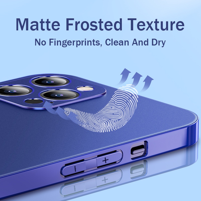 Ốp Điện Thoại Mềm Chống Sốc Viền Thẳng Mạ Logo Cho iPhone 14 13 12 11 Pro Max X XS XR 7 8 Plus + SE 2020