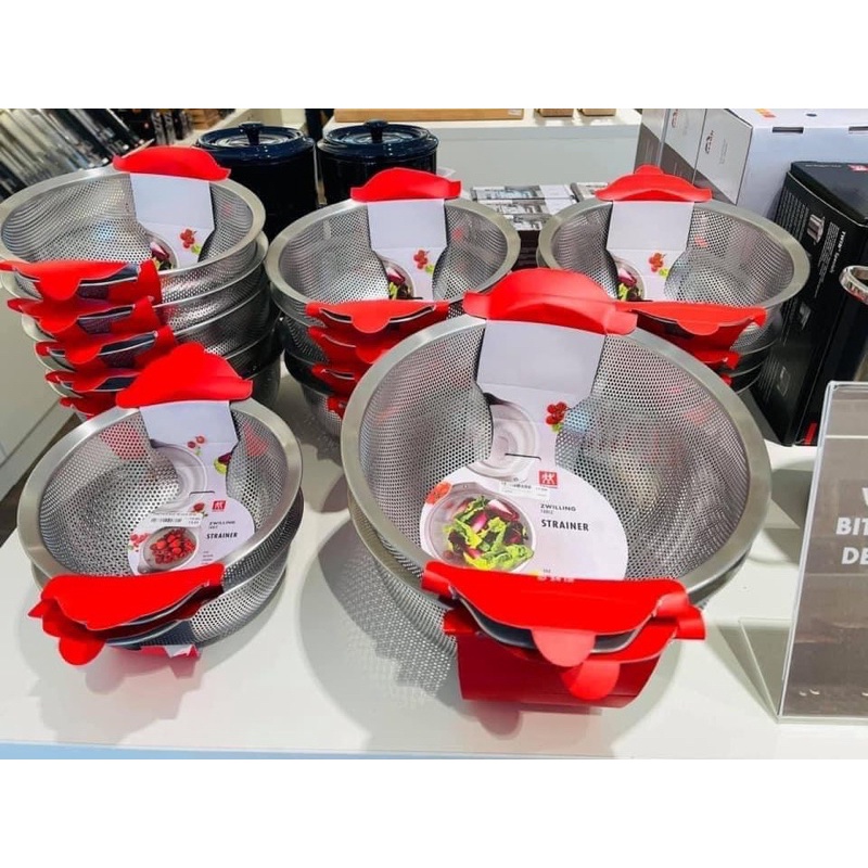 🇩🇪 SET 3 RỔ INOX ZWILLING CAO CẤP NỘI ĐỊA ĐỨC size 16/20/24cm có tách lẻ