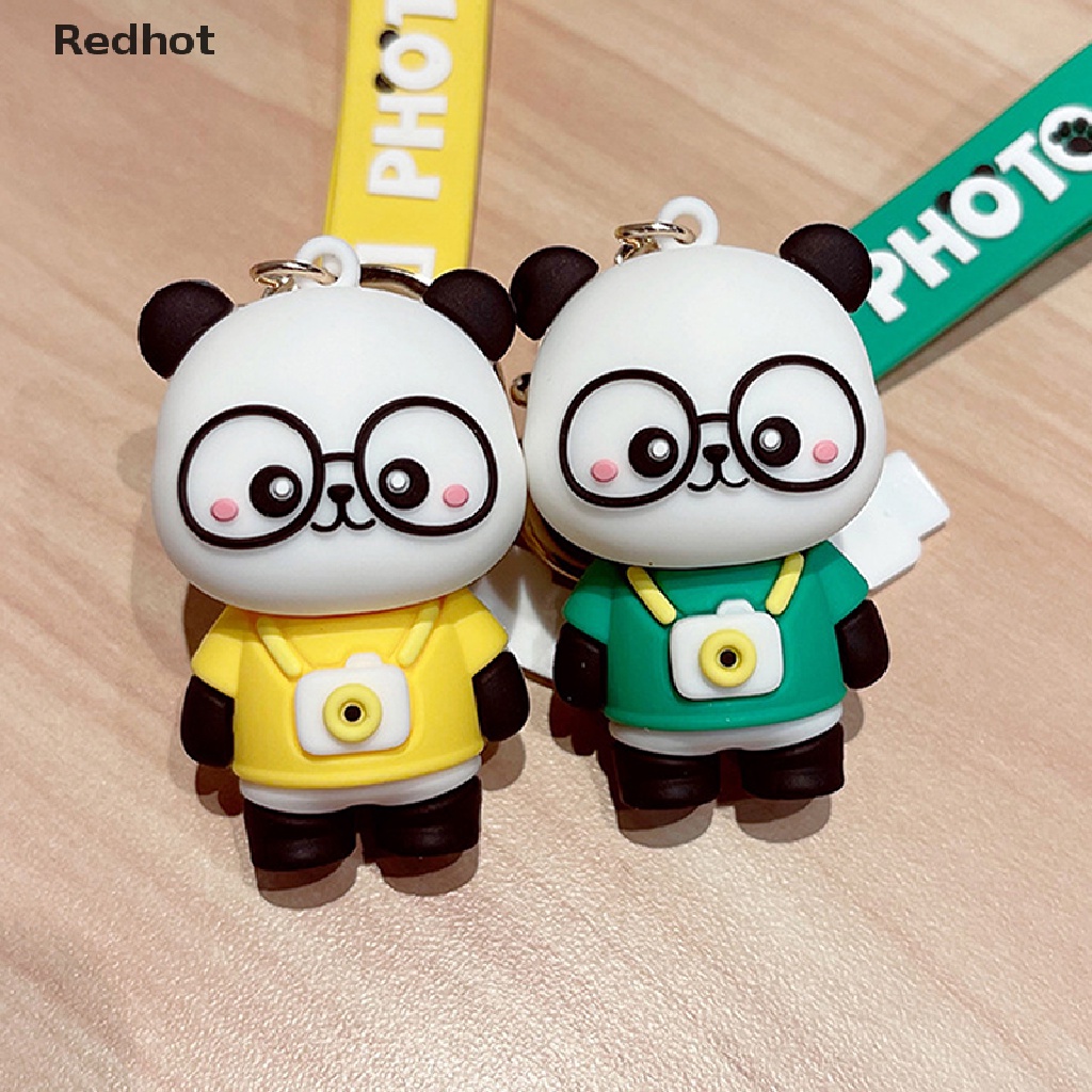 Móc Khóa Hình Gấu Trúc 3D Dễ Thương