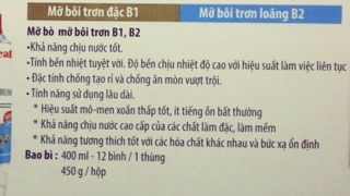 Mỡ bò xịt bôi trơn B2x400ml