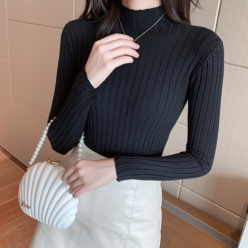 Áo Len Nữ Dài Tay Cổ Lọ Thời Trang Hàn | BigBuy360 - bigbuy360.vn