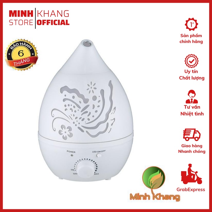 Máy khuếch tán tinh dầu phun sương thế hệ mới Hồ Điệp Cao Cấp 1500ml cùng vòi phun cute
