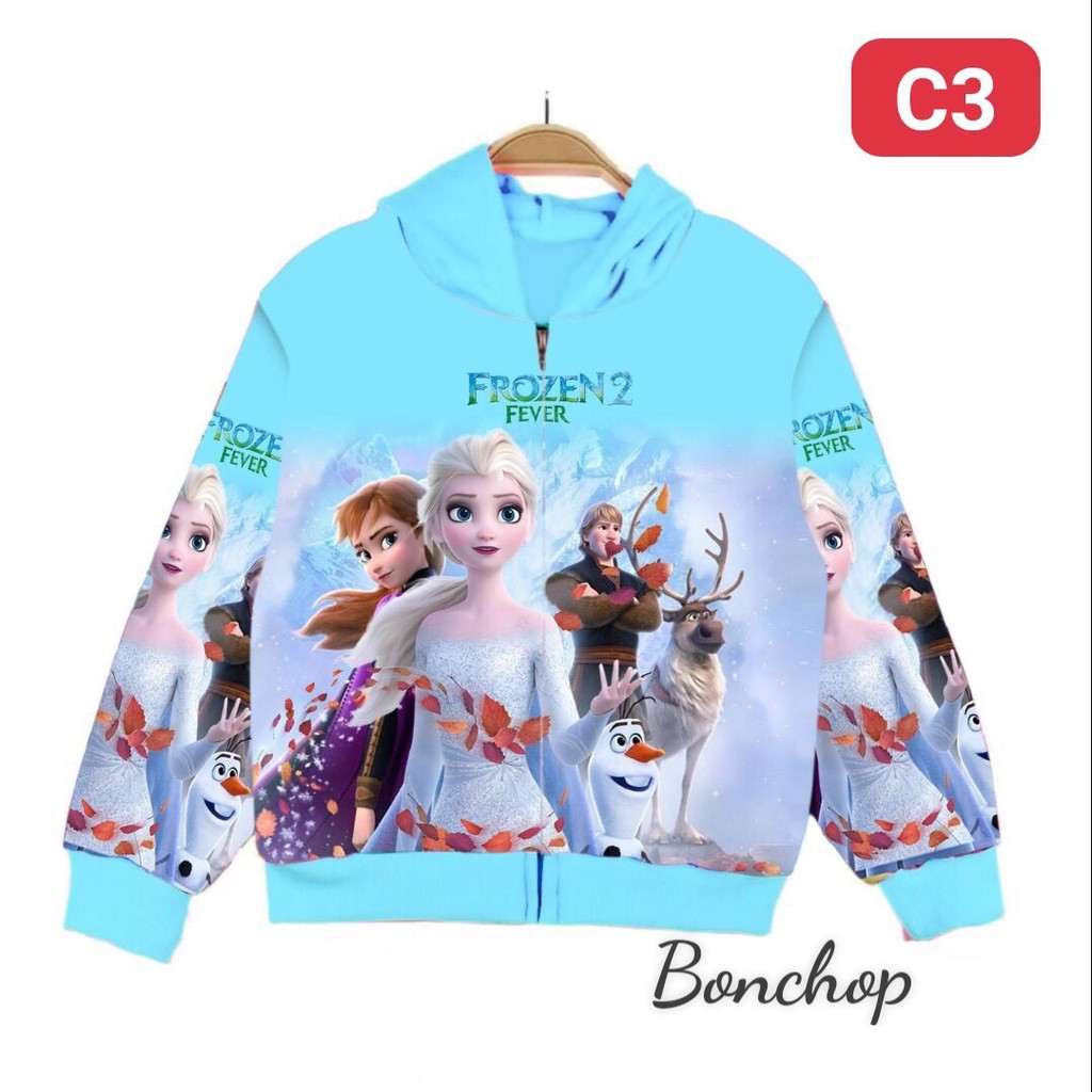 Áo Khoác Bé Gái Elsa Pony In 3D 2 mặt trước sau , thun mềm mịn AKB01 | BigBuy360 - bigbuy360.vn