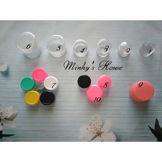 Hũ nhựa nhí đựng 3g - 5g nhiều mẫu