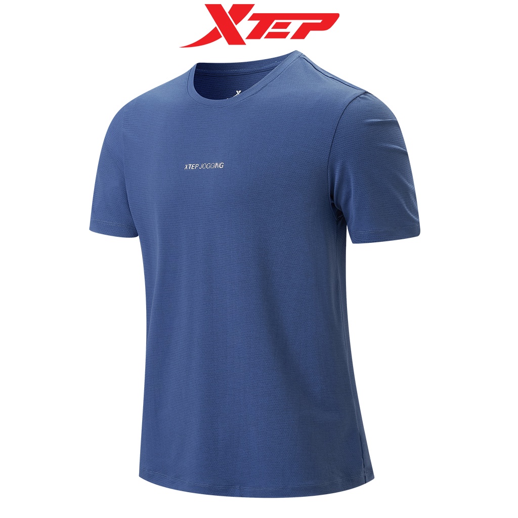 Áo thun thể thao nam Xtep Jogging, cổ tròn, thấm hút mồ hôi siêu tốt, có lỗ thoáng khí, vận động thoải mái 878229010226