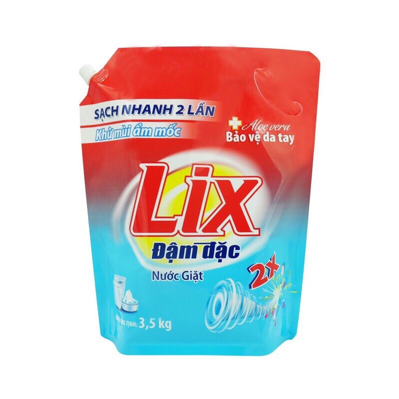 Nước giặt Lix đậm đặc - Nước giặt Lix 3,5kg - Nước giặt Quần Áo