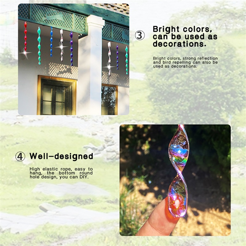 Set 6 Dụng Cụ Đuổi Chim Dạng Xoắn Ốc Tiện Lợi Sự Bảo Vệ