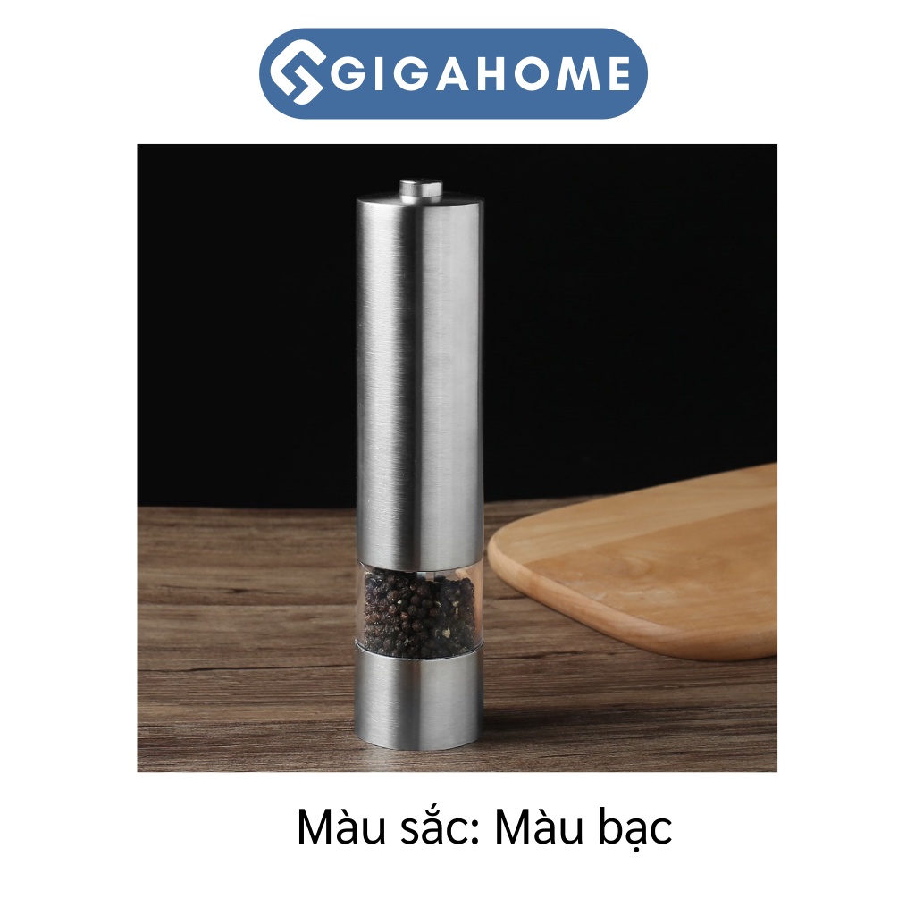 Lọ Xay Tiêu Cầm Tay GIGAHOME Viền Inox 304 Tự Động Chạy Pin Tiện Lợi 8949