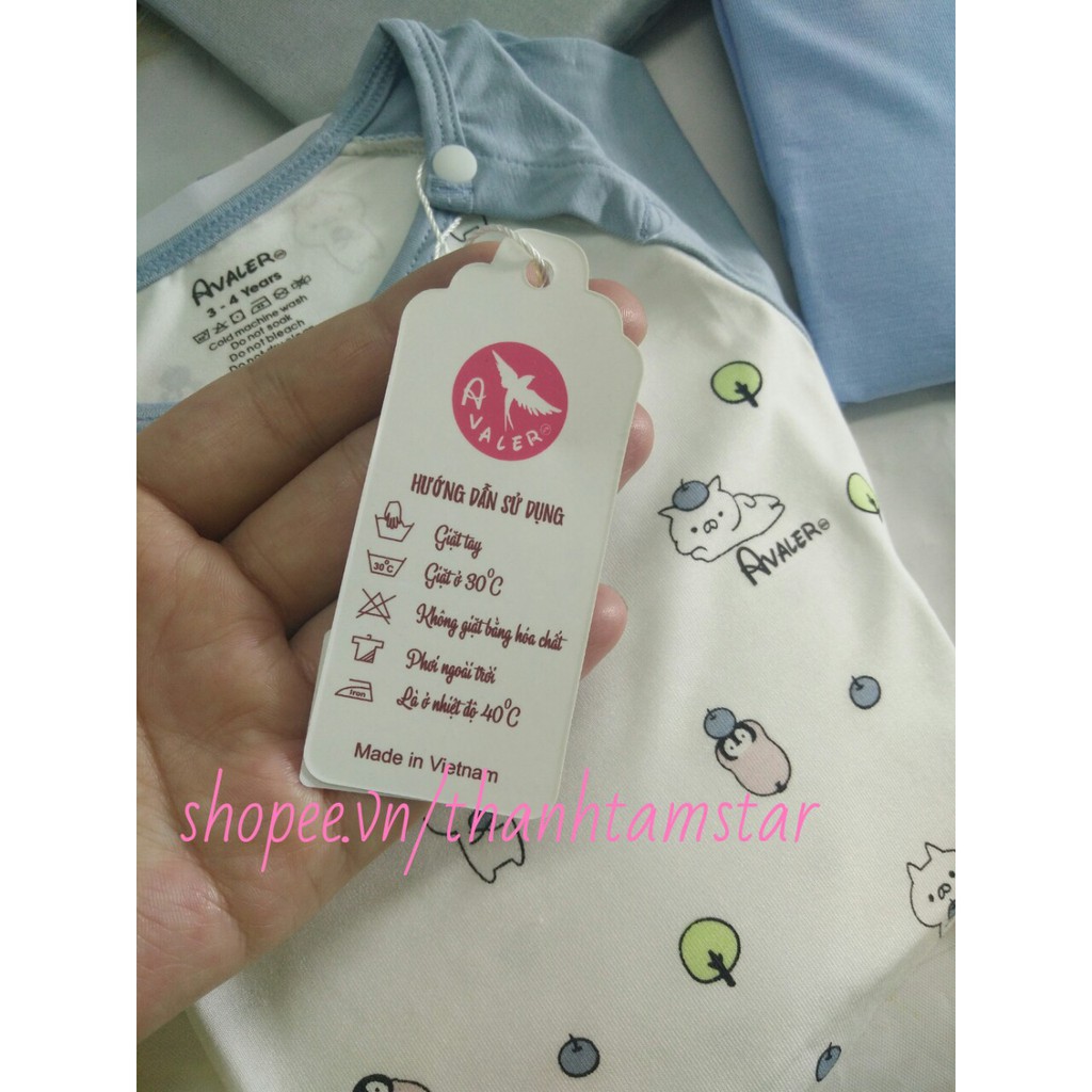Bộ cộc bé trai Avaler 6-15kg vải bambo mịn,mát