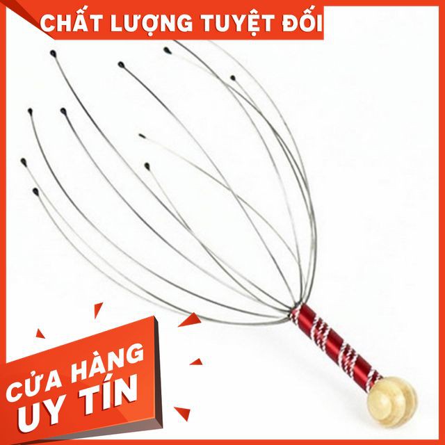 [ SALE 35%] Cây massage đầu Cây massage bạch tuộc dụng cụ mát xa đầu thư giãn giảm căng thẳng