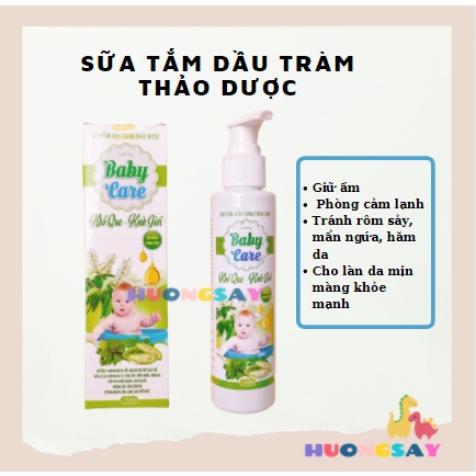 SỮA TẮM DẦU TRÀM BABYCARE CHO BÉ 150ml