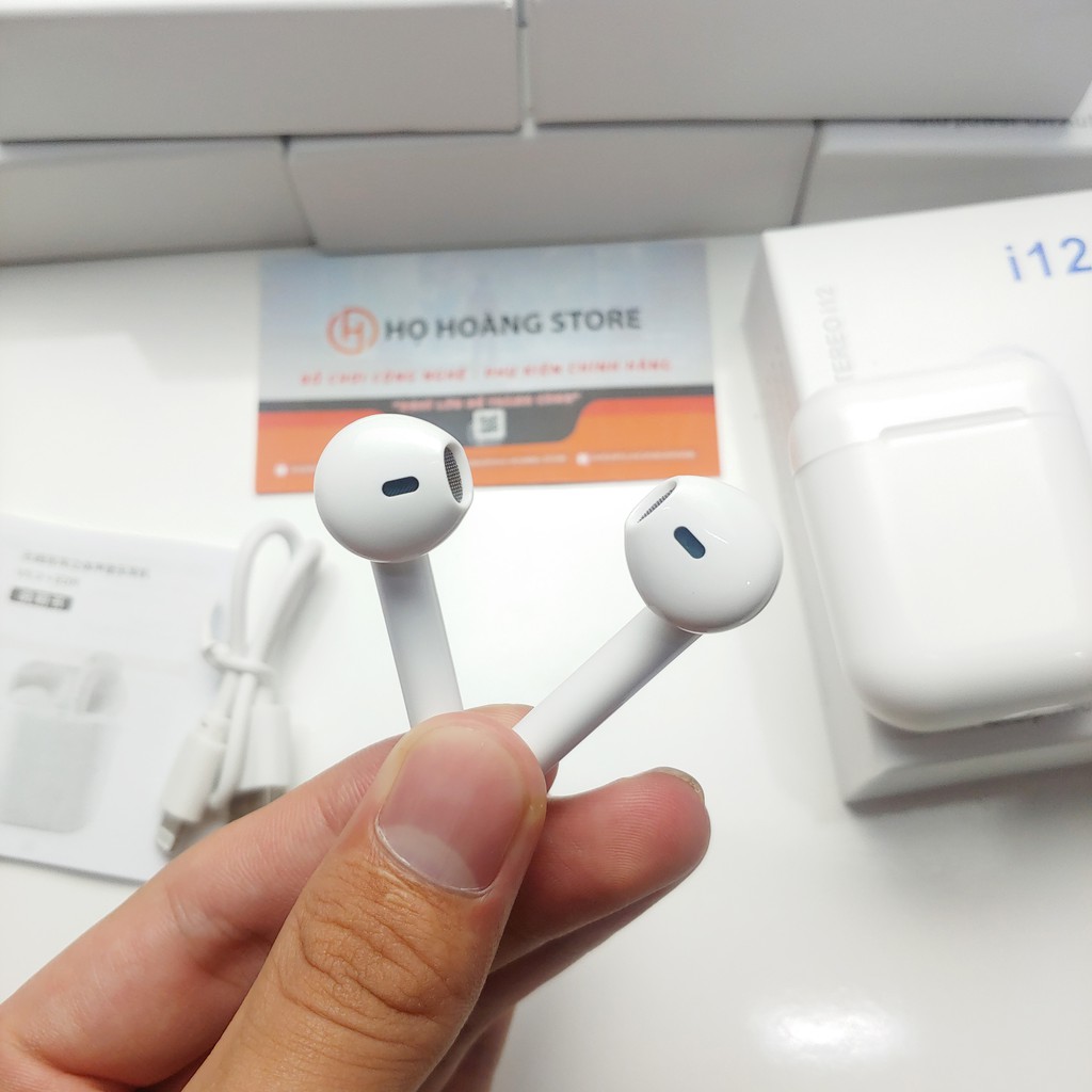 Tai Nghe Bluetooth i12 5.0 Cảm Ứng Cực Nhạy Tăng Chỉnh Âm Lượng 1 Đổi 1 Trong 3 Tháng | BigBuy360 - bigbuy360.vn