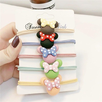 Cột tóc phụ kiện mickey dễ thương phong cách Hàn Quốc (kiểu random)