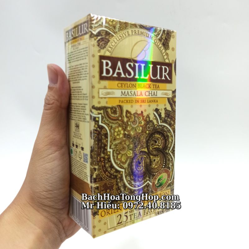 Trà Basilur Masala Chai hộp giấy 50gram