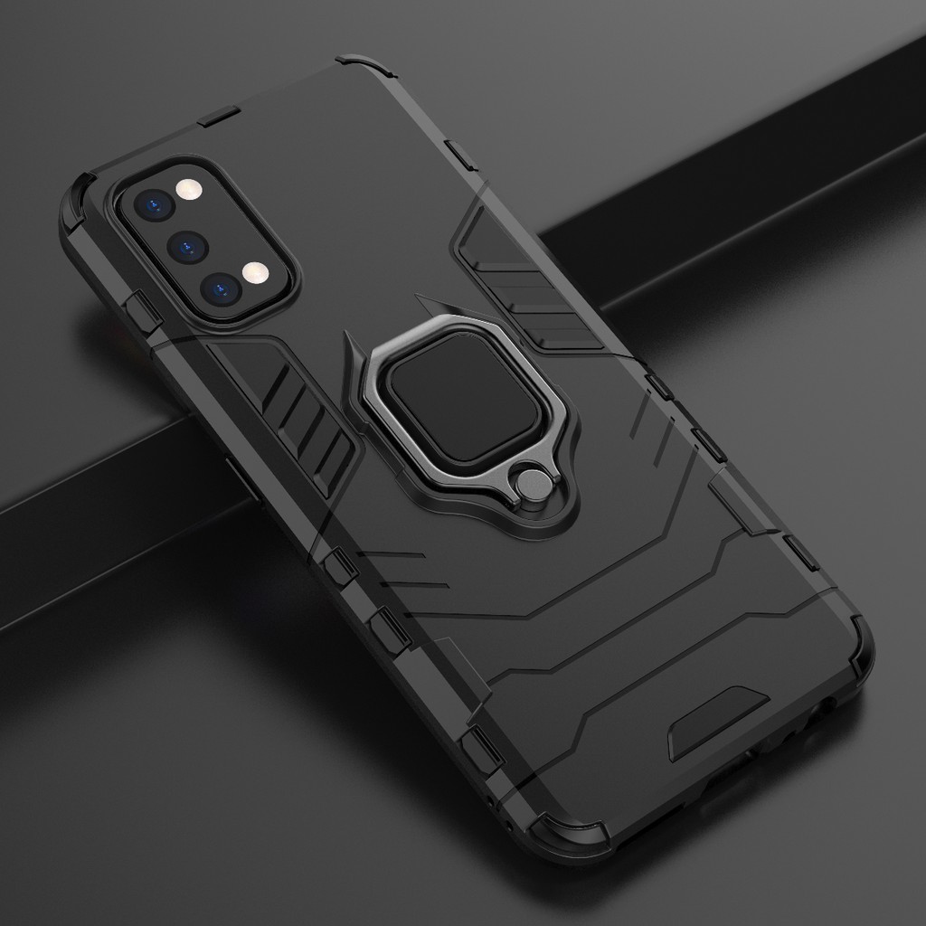 Ốp lưng Oppo Realme 7 Pro Iron Man Iring chống sốc cao cấp giá đỡ xem phim