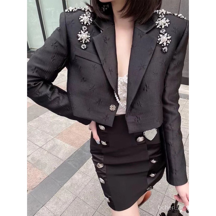 áo vest nữ cao cấp đính cườm, thủ công thu đông 2021 | BigBuy360 - bigbuy360.vn