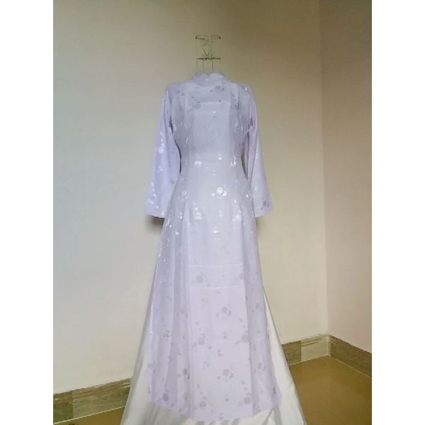 ÁO DÀI GẤM NỮ SINH CAO CẤP KÈM QUẦN