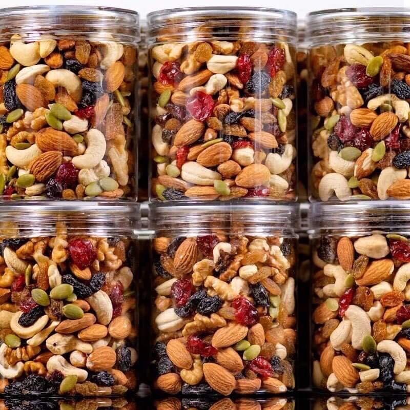 Hạt mix nuts 8 loại hạt giàu dinh dưỡng túi 500g, hỗ trợ giảm cân, cải thiện hệ tiêu hoá