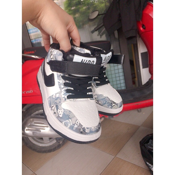 Giày trẻ em, giày jodan cổ cao bé trai ,bé gái siêu nhẹ đàn hồi kháng khuẩn  sẵn đủ size ship ngay