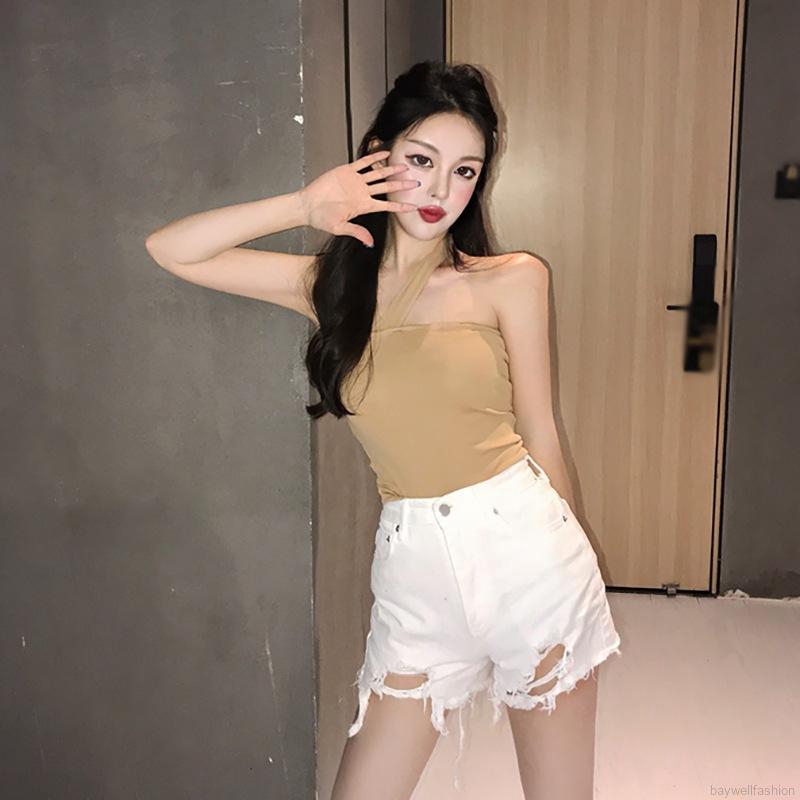 [Baywellfashion]Sexy Slim Strapless Shoulder All-match Camisole Tube Top | BigBuy360 - bigbuy360.vn