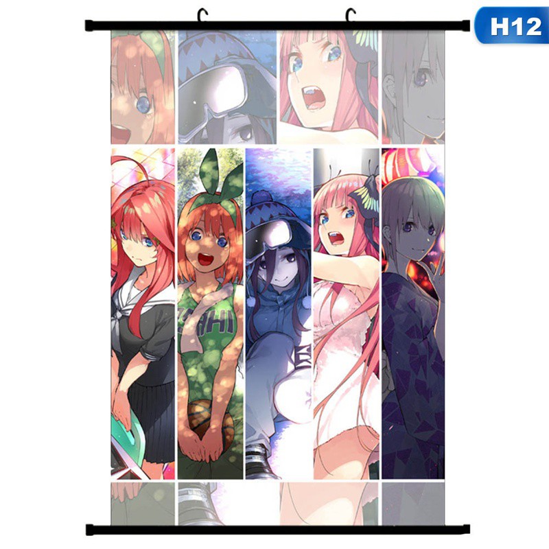 Tranh cuộn vải bố dùng để trang trí in hình ảnh anime Nhật Bản