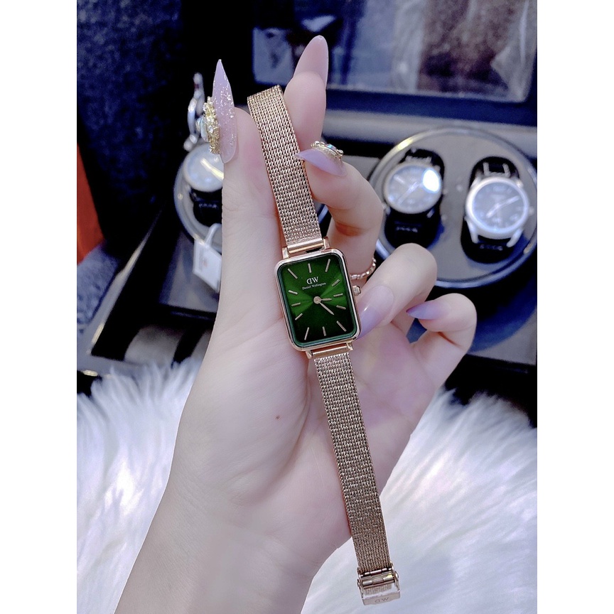 Đồng hồ đeo tay nữ, đồng hồ nữ Daniel Wellington full hộp, mặt chữ nhật thời trang, cao cấp, cực kỳ thanh lịch