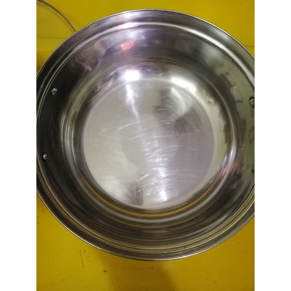 Nồi inox nội địa Nhật, size 25cm, cao 8cm (mã 662), Dùng được bếp từ