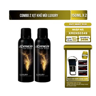 Combo 2 Xịt Khử Mùi X-Men For Boss Luxury 150ml/chai