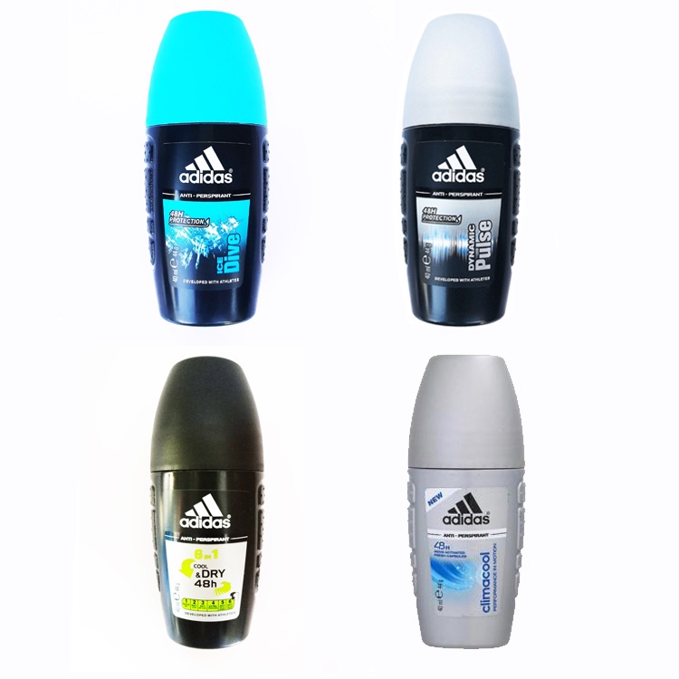 Lăn khử mùi Adidas 40ML dành cho Nam với tinh chất dưỡng ẩm và hương thơm tươi mát khô thoáng suốt cả ngày năng động